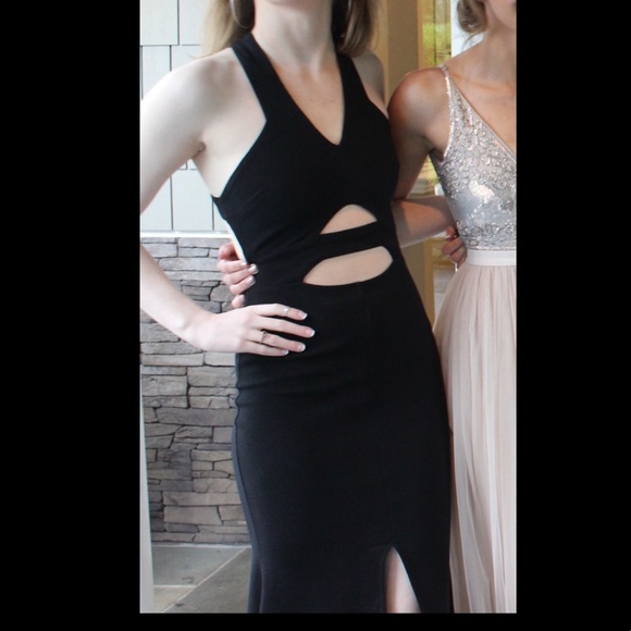 Black cut out prom maxi dress - Picture 8 of 8